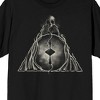 Harry Potter Deathly Hallows Graphic Men's Black Short Sleeve Tee - image 2 of 3