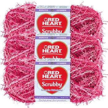 Red Heart Scrubby Yarn, Zesty