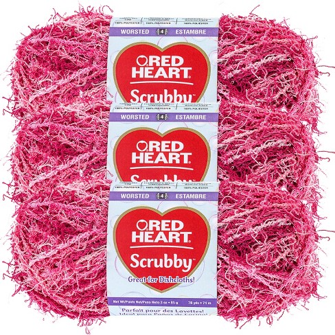 Red Heart Scrubby Yarn-Capri, Multipack Of 3 