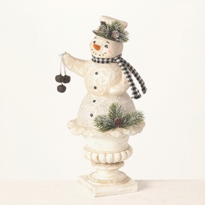 Sullivans Snowman Sculpture 15.5"H Multicolored