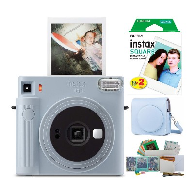 Fujifilm Instax Square SQ1 Instant Camera with Matching Case and Film Bundle