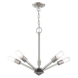 Livex Lighting Prague 5 - Light Chandelier in  Brushed Nickel - 1 of 1