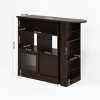 VANIRROR Bar Cabinet with Rotating Top, Counter Height Dining Cabinet with 6 Storage Spaces & 2 Glass Doors For Kitchen, Dining Room, Living Room - 3 of 3