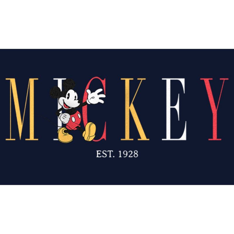 Juniors Womens Mickey & Friends Since 1928 Cowl Neck Sweatshirt, 2 of 5