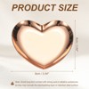 Unique Bargains Stainless Steel Decorative Heart Shape Jewelry Serving Trays for Candle Drink - 2 of 4