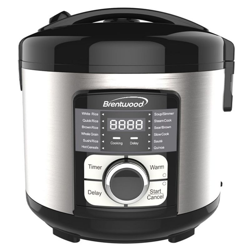 Brentwood Select 12 Function Stainless Steel Multi-Cooker in Black, 1 of 7