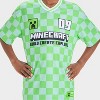 Boys' Minecraft Checkered Soccer Jersey - Green - 2 of 4