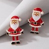 Red Santa Stud Earrings for Women, Christmas Jewelry Gift. - 4 of 4