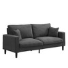 74" Upholstered Wooden Frame 3-Seater Sofa with High-Resilience Cushions - 3 of 4