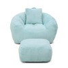 CAVINAS Bean Bag Chair,Beanbag Chair with Footstool,Oversized Lounge Sofa for Adults and Kids,Faux Fur Comfy Couch for Living Room Bedroom - 4 of 4