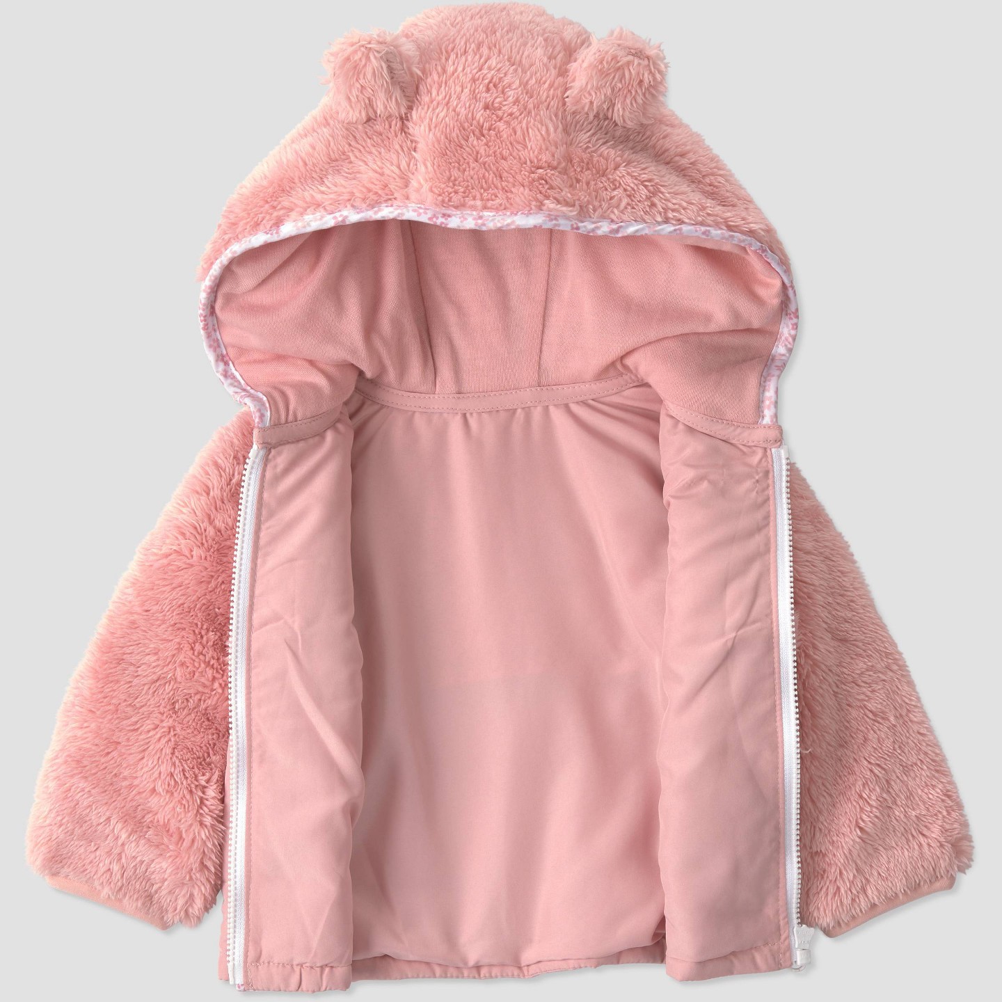 Куртка Carter's Just One You Cozy Jacket - Light Pink для малышей, цвет: Светлый розовый — фото 2