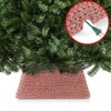 Casafield 22-Inch Water Hyacinth Christmas Tree Collar, Woven Tree Square Base Cover with Cord Cut Out, White - 4 of 4