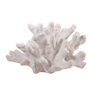 Decorative Coral Resin Figurine - White