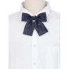 INSPIRE CHIC Women's Metallic Shiny Solid Color Square End Bow Ties - 4 of 4