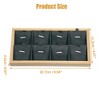 Unique Bargains Bamboo Wood Pendant Tray Stackable Storage Jewelry Tray Showcase Organizer 1 Pcs - 4 of 4