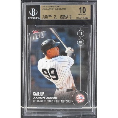 Topps Aaron Judge New York Yankees 2016 Topps Now Rookie Card #356 BGS 10