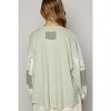 Women's Lace Contrast Top - POL - 3 of 4