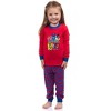 PJ Masks Toddler Boys Gekko Catboy Owlette 2 Piece Long Sleeve Striped Pajama Set Red - 2 of 4