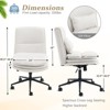 Karl Home | Upholstered Armless Task Office Chair - 3 of 4