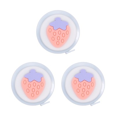 Unique Bargains Soft Strawberry Design Retractable Tape Rulers and Measuring Tools 60 Inch/1.5m