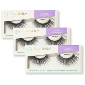 Flashly Beauty - DoubleIt Dimensional - False Eyelashes - Create - Black - 1 of 4