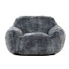 HomeStock Tore Faux Fur Foam Bean Bag Chair - 2 of 4