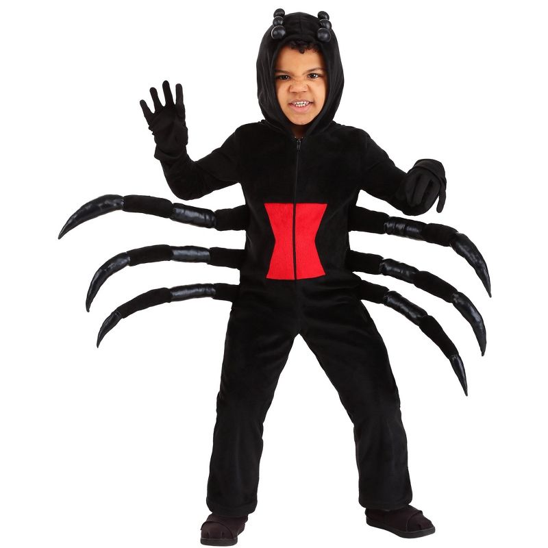HalloweenCostumes.com Cozy Spider Costume For Toddlers, 2 of 4