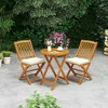 Resenkos Patio Dining Chairs, Patio Kitchen Chairs,Outdoor Folding Chairs with Seat Cushions Set of 2-Beige - 2 of 4