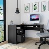 XIYUYEU L-Shaped Home Office Desk Modern Computer Desk with Shelf, Storage Drawers and Keyboard Tray for Office - 2 of 4