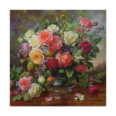 Albert Williams Floral Canvas Art with Floater Frame