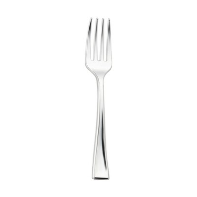 Smarty Had A Party Metallic Silver Mini Plastic Tasting Forks - 960 pcs