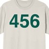 Squid Game Number 456 on Sand Short Sleeve Adult T-Shirt - 2 of 4