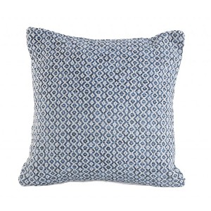 18" Gray And White Cotton Geometric Throw Pillow - 1 of 4