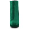 Allegra K Women's Round Toe Zip-Up Faux Velvet Block Heels Ankle Boots - 2 of 4