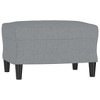 vidaXL Footstool Light Gray 23.6 in.x19.7 in.x16.1 in. Fabric - 2 of 4