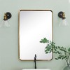 TEHOME Arthers Rectangular Stainless Steel Framed Pivoting Wall Mounted Bathroom Vanity Mirror - 2 of 4