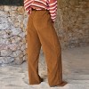 Women's Vintage-Inspired Corduroy Wide-Leg Pants - Cupshe - 4 of 4