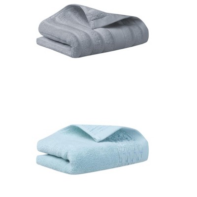 REGALWOVEN Solid Soft Absorbent Cotton Bathroom Hand Towels 14" x 30" 2 Pcs