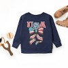 The Juniper Shop Coquette USA Bow Grunge Youth Sweatshirt - 3 of 4