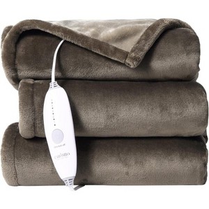 Heated Blanket, Reversible Flannel Electric Throw with 5 Heat Settings, Auto Shut Off - 1 of 4