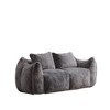 Maliang Ultra Soft Fluffy Loveseat Bean Bag Sofa with Pillows, Chase Lounge Chair for Living Room or Bedroom, No Assembly Required - 2 of 4