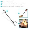 Sunnydaze Indoor/Outdoor Fireplace or Fire Pit Heavy-Duty Steel Spring Lever Firewood Log Grabber Tool - 36" - Black - 2 of 4