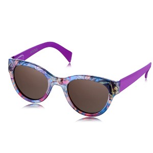 Sunglasses Womens Trendy Retro Floral Designs | Polarized Lens UV Protection | Round Cat Eye Frame | Casual & Active - 1 of 4