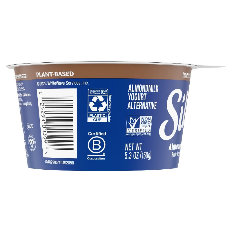 Silk Dark Chocolate Coconut Almond Milk Yogurt Alternative - 5.3oz Cup, 4 of 10