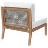 Modway Clearwater Outdoor Patio Teak Wood Armless Chair - 3 of 4