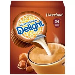 International Delight Hazelnut Coffee Creamer Singles - 24ct/0.44 fl oz