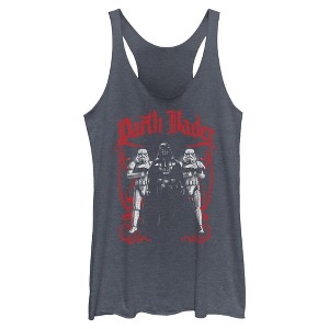 Womens Star Wars Darth Vader and Stormtrooper Pose Racerback Tank - 1 of 4
