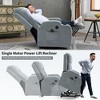 ChicFurnit Living Room Chair Arm Chair Accent Chair Power Lift Recliner with Massage Heat and Cup Holders Elderly Chair for Living Room, Brown/Gray - 4 of 4