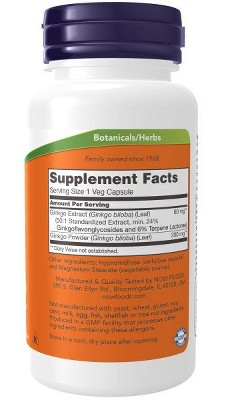 Ginkgo Biloba 60mg Vegan Brain Support Capsules