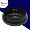 Impresa 32 Pack Replacement Wrought Iron Chair Leg Caps, 1.5 Inches, UV Resistant Plastic Chair Leg Caps for Outdoor - 2 of 4